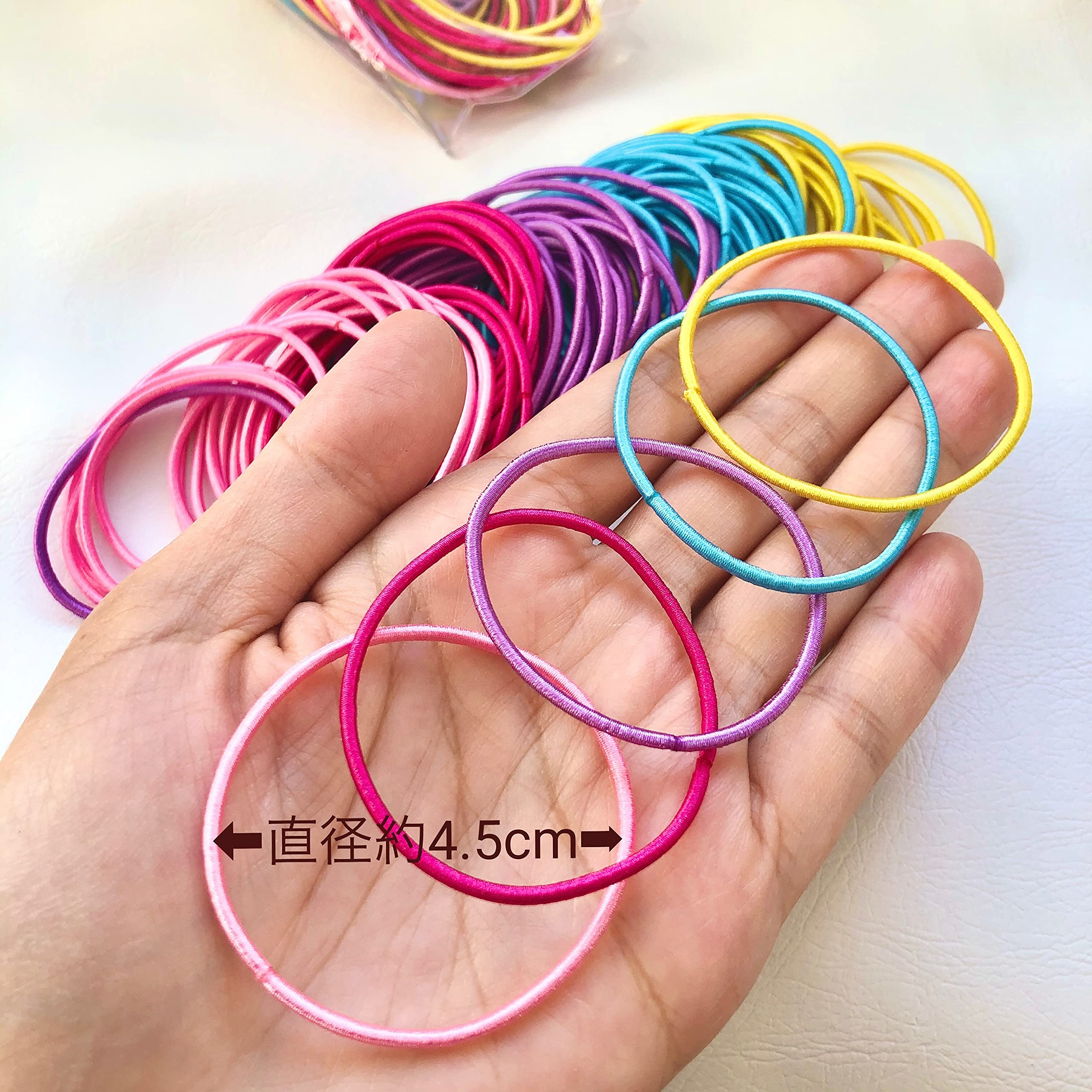 ヘアゴム No.100 Amazon.co.jp: [Wrapping Factory] Large Capacity Color Set of